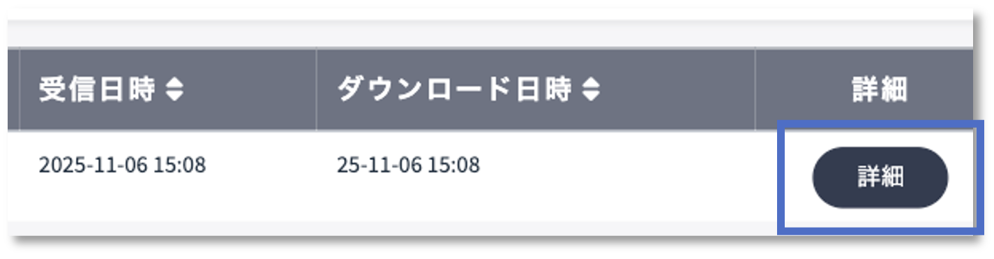 受信者の詳細ボタン