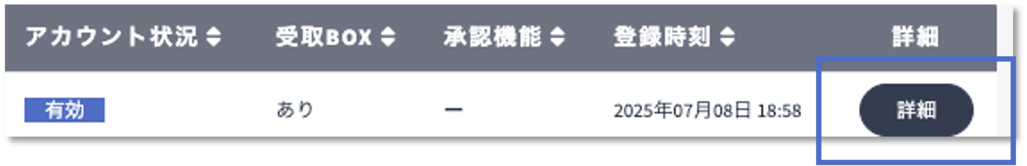 [詳細]ボタンの場所